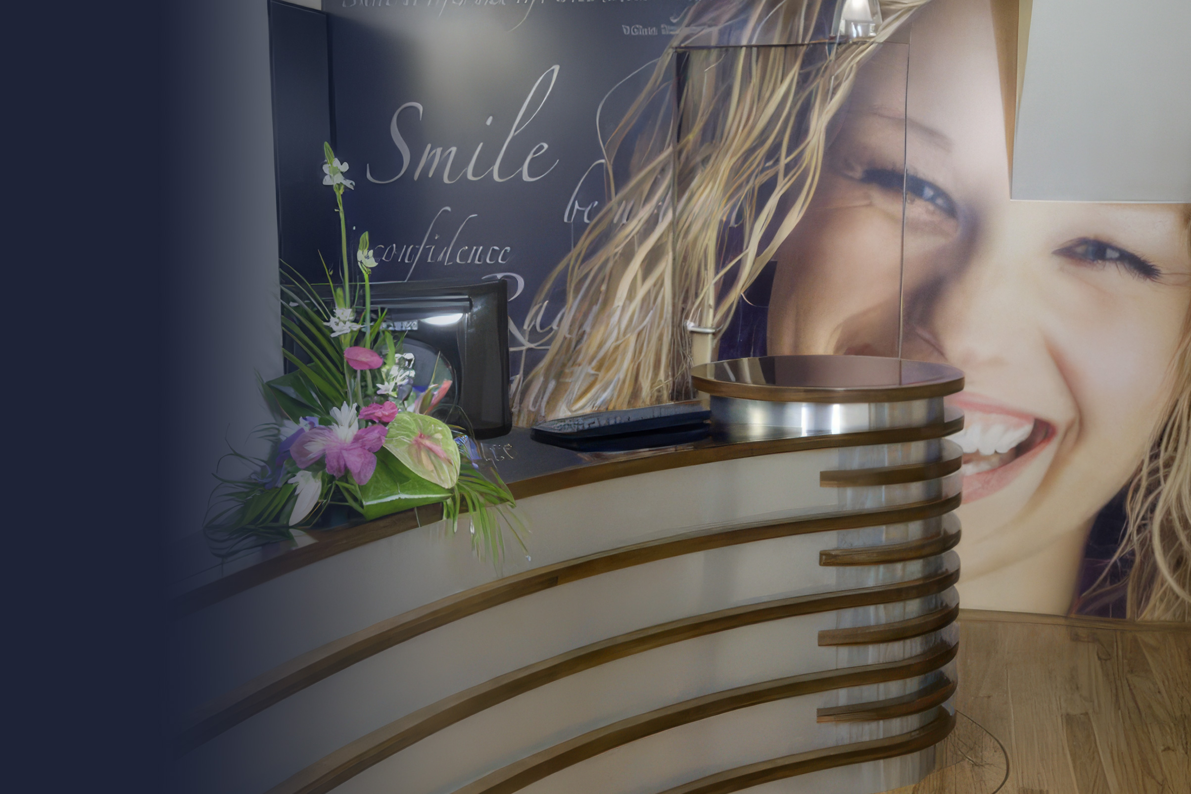 The welcoming reception area at Dromore Dental